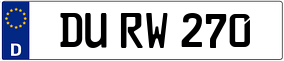 Truck License Plate